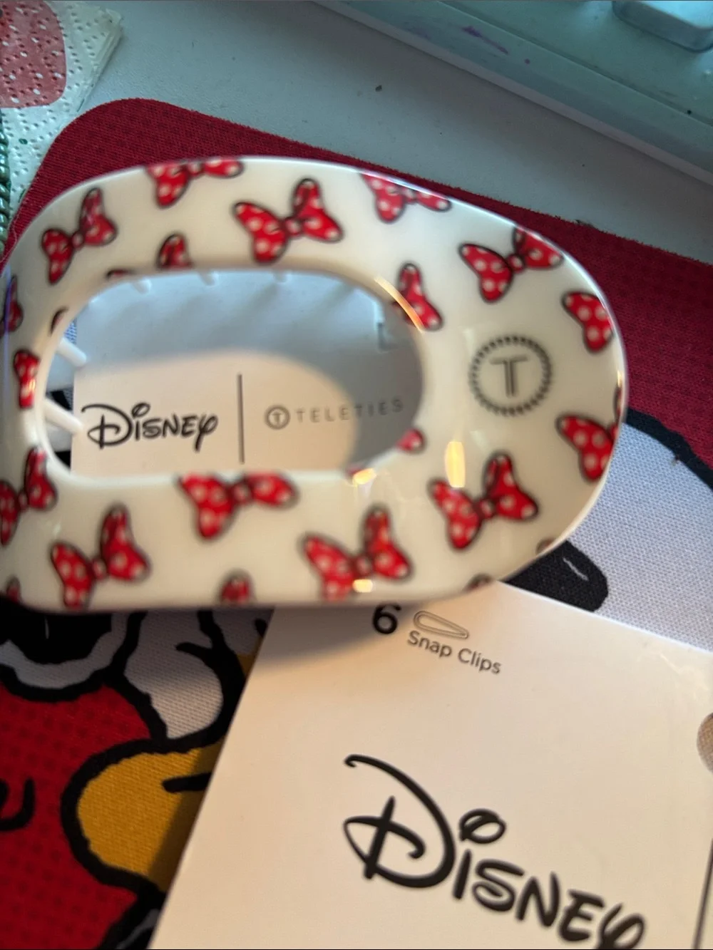 Disney Teleties Girls' Printed Snap Hair Clips - Multicolor